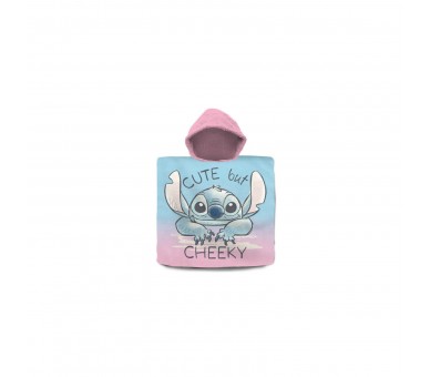 Poncho Toalla Stitch Disney Algodon