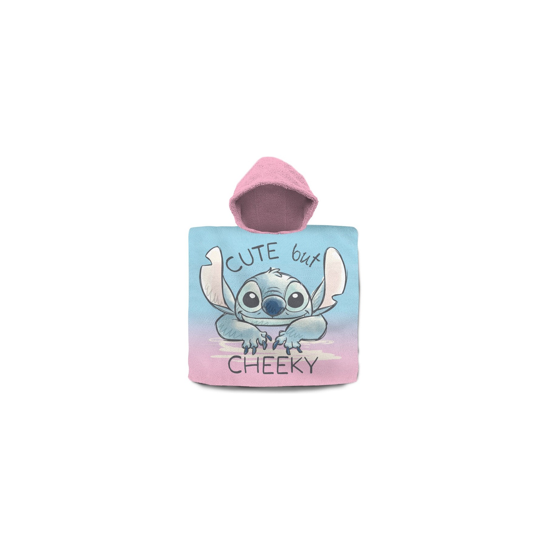 Poncho Toalla Stitch Disney Algodon