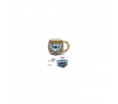 Taza Ceramica 3D  420Ml Stitch Coconut