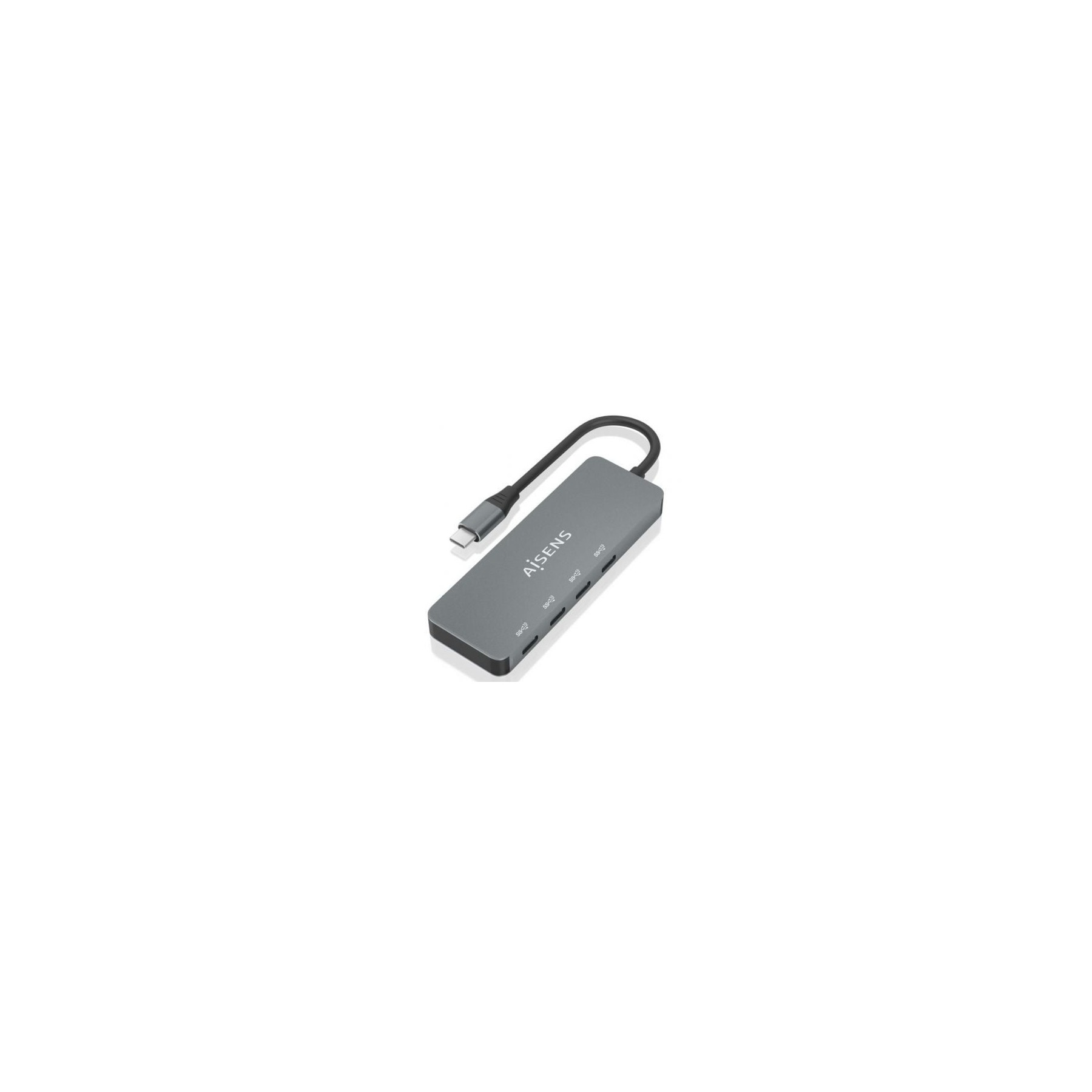 Hub Usb Tipo-C Aisens A109-0695/ 4Xusb Tipo-C/ Gris