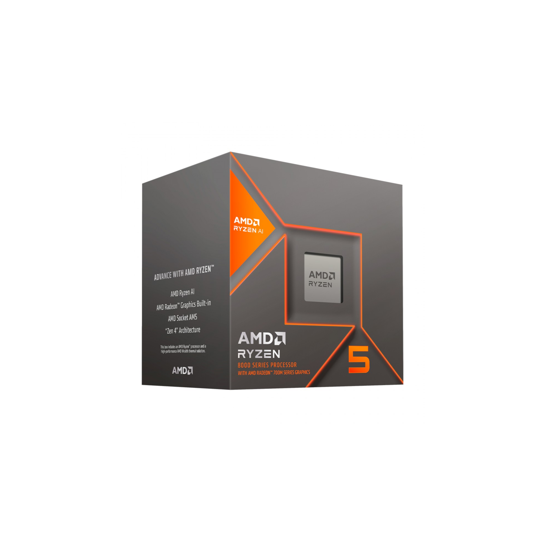 Cpu Amd Am4 Ryzen 5 8500G 3.5Ghz - 5.0Ghz  6 Core  16Mb Cach