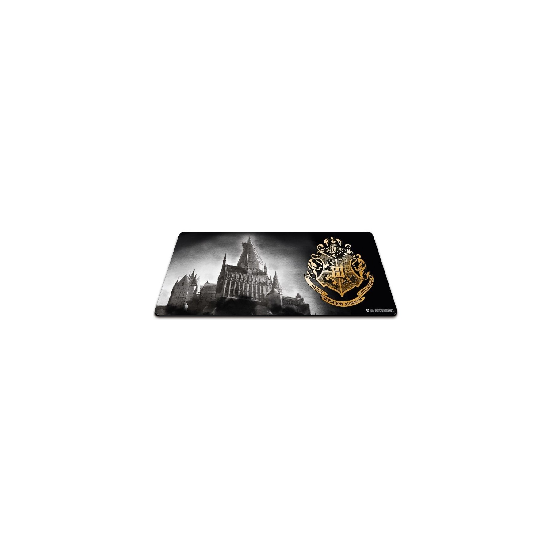 Alfombrilla Xl Hogwarts Blanco Y Negro Y Escudo 35 X 80 Cm