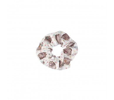 Coletero Pusheen The Cat White Ice Cream Hair Scrunchie