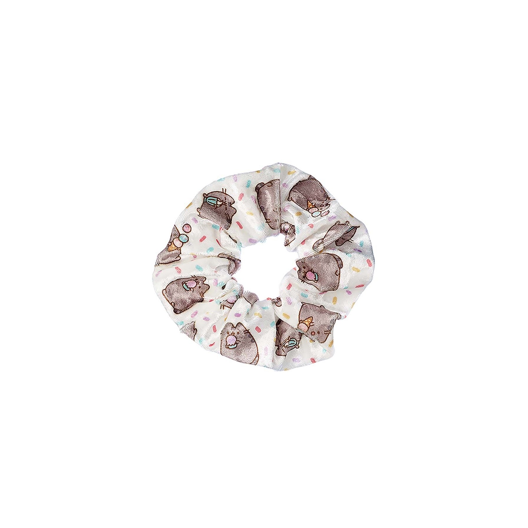 Coletero Pusheen The Cat White Ice Cream Hair Scrunchie