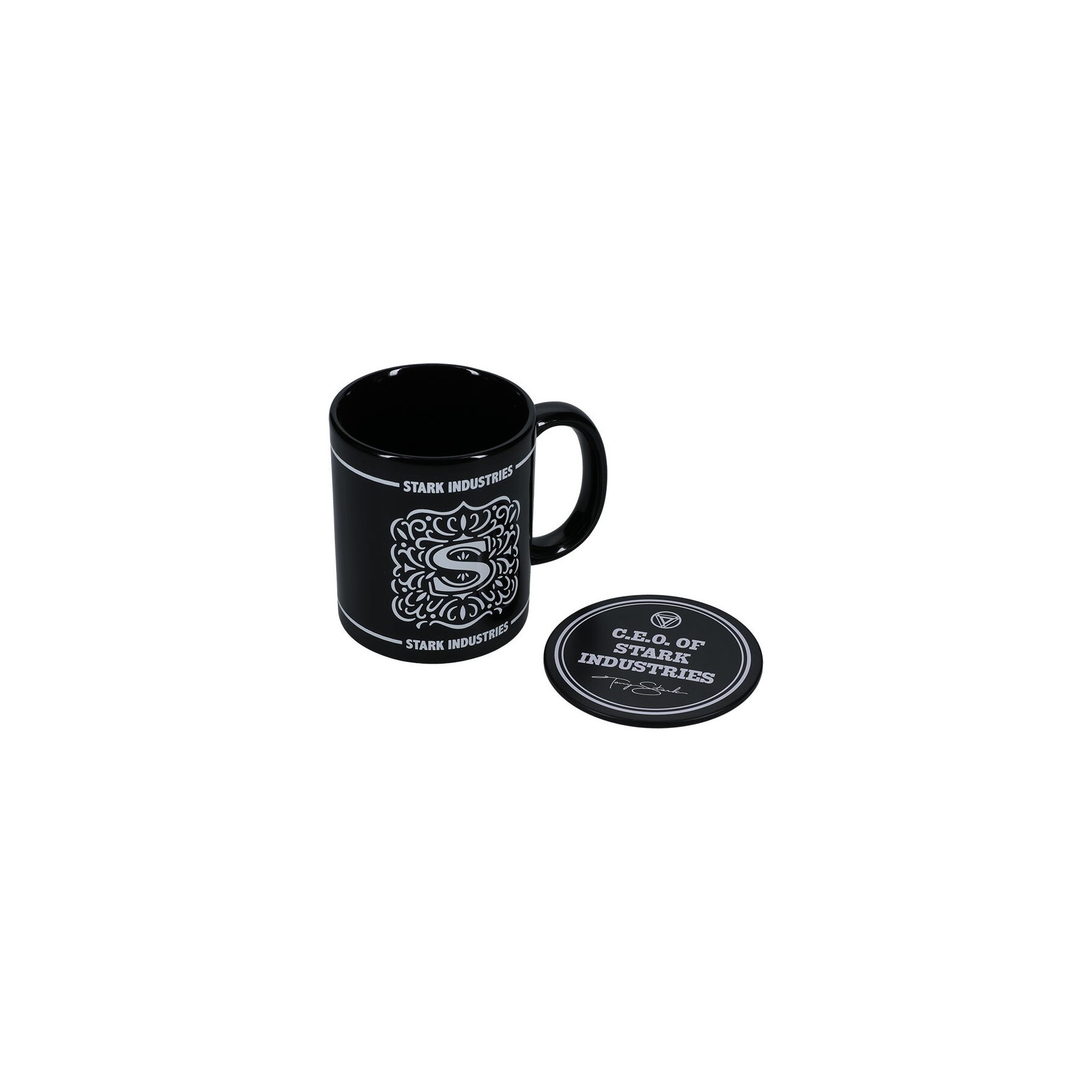 Set Taza Y Posavaso Stark Industries 300 Ml