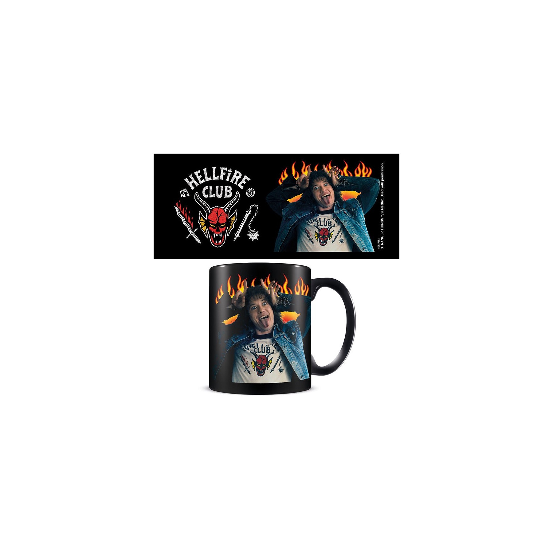 Taza Hellfire Club & Eddie Negra 315 Ml