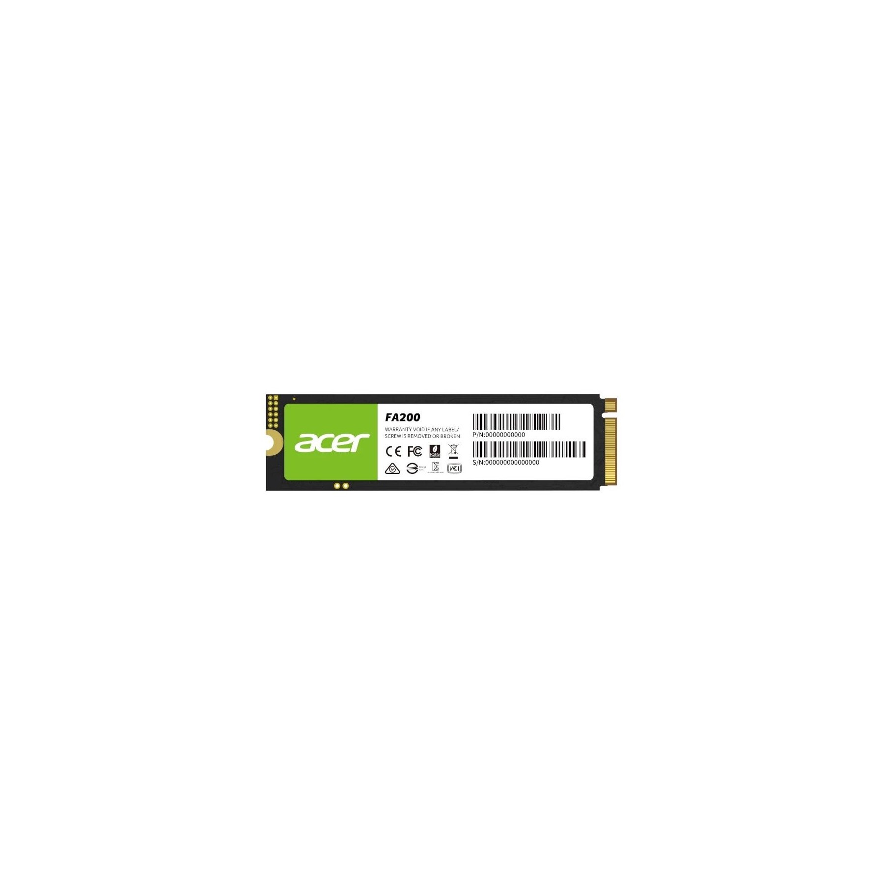 Acer Ssd Fa200 512Gb Pcie Gen 4 X4