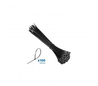 Bridas De Nailon Negro Ewent Ew1564 200Mm X 2.5Mm 100U