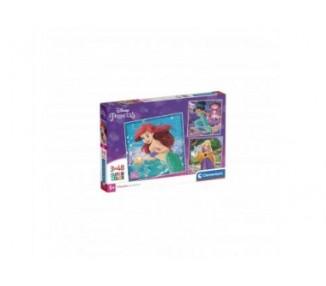 Puzzle Princesas Disney 3X48Pzs