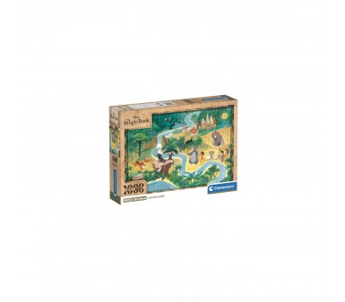 Puzzle Mapa El Libro De La Selva Disney 1000Pzs