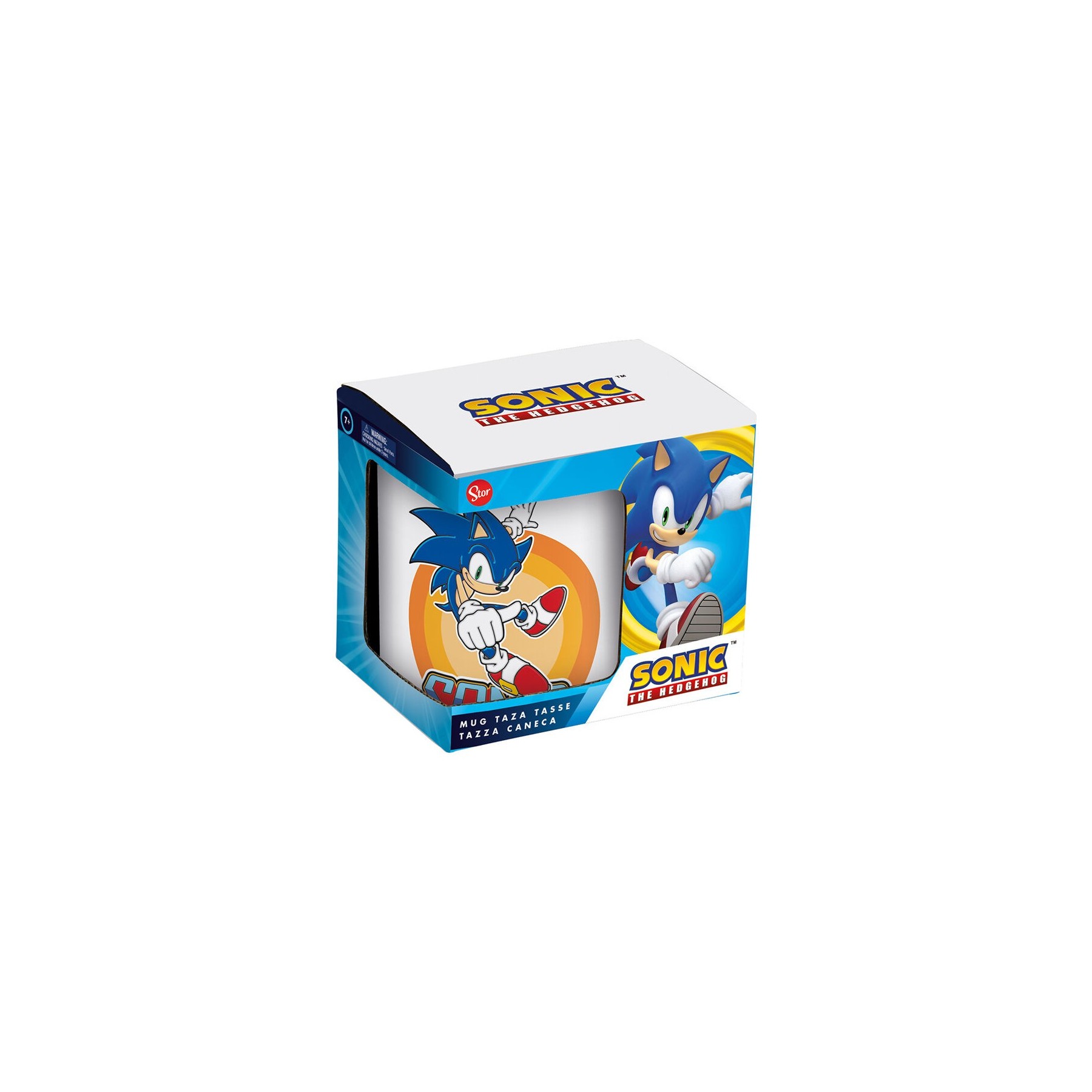 Taza En Caja Regalo Sonic Japón 325 Ml