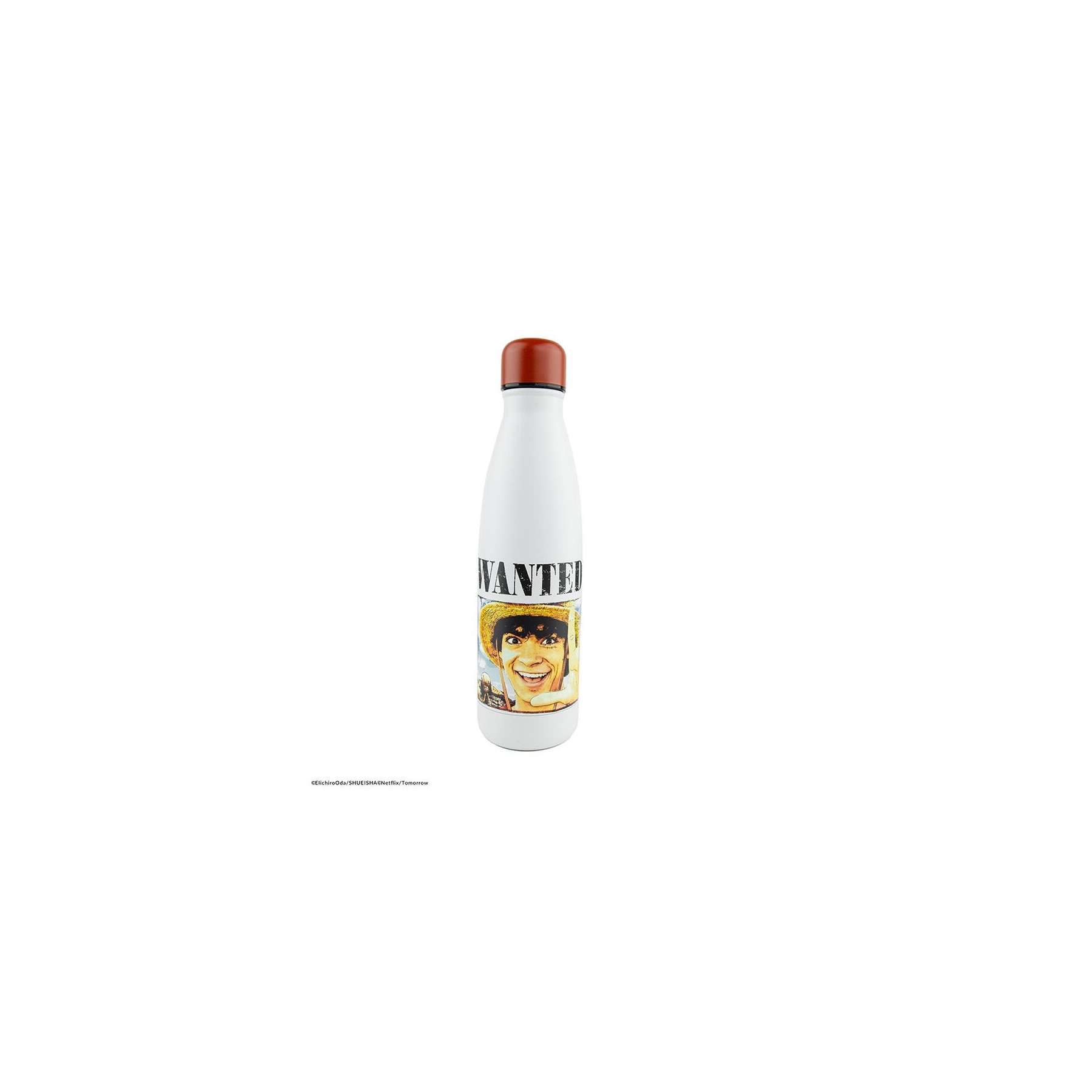 Botella Metálica Cartel Se Busca Luffy (Live Action) 500 Ml