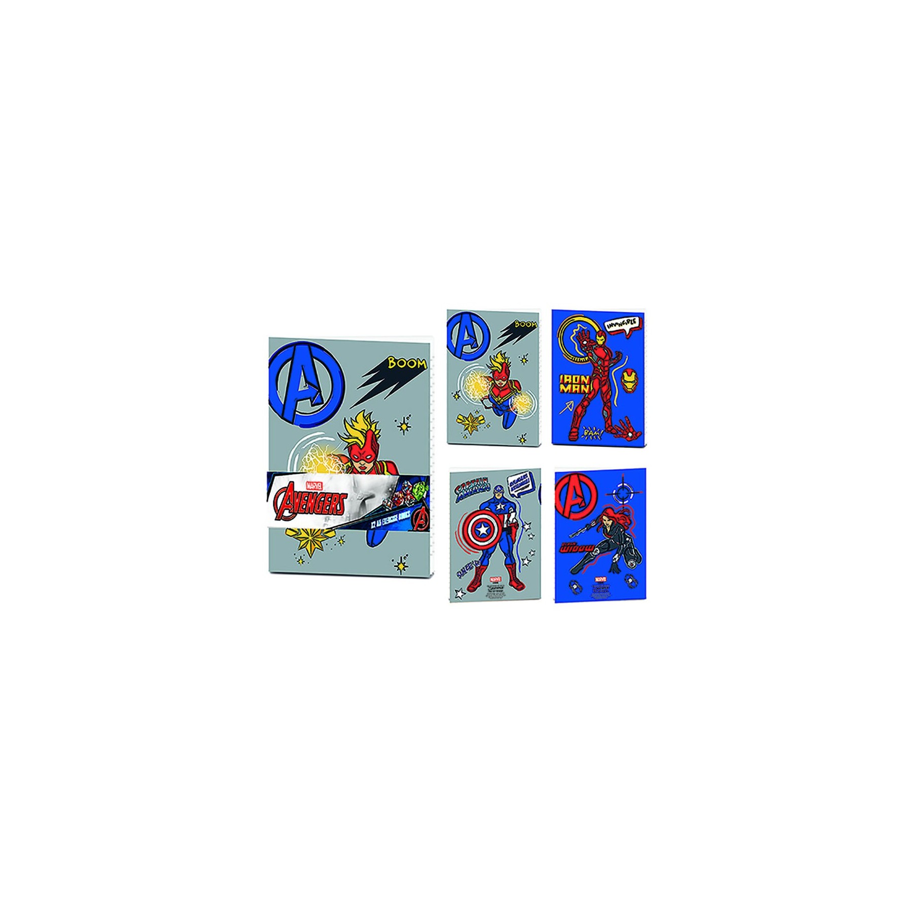 Pack X2 Cuadernos De Ejercicios A5 Avengers (Hero Club) 21 X