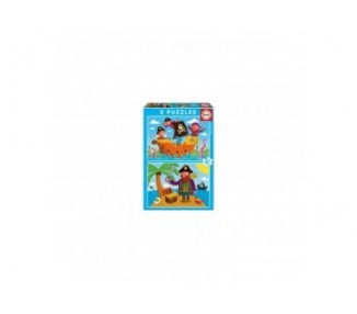 Puzzle Piratas 2X20Pzs