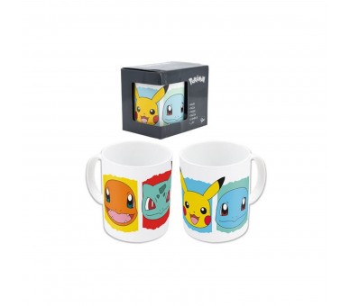 Taza 325ml Blanca Pokemon Personajes