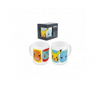 Taza 325ml Blanca Pokemon Personajes