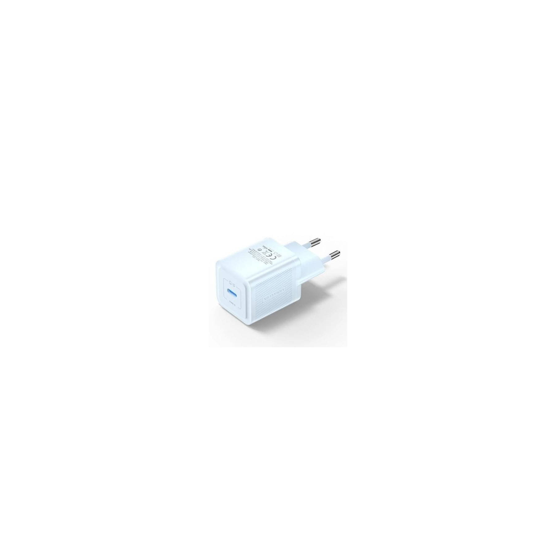 Cargador Gan De Pared Vention Fepl0-Eu/ 1Xusb Tipo-C/ 20W