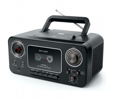 Muse M-182 Rdc Black / Radio Cd Y K7 Portátil