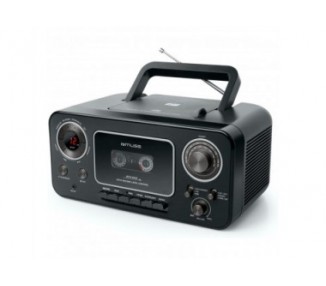 Muse M-182 Rdc Black / Radio Cd Y K7 Portátil