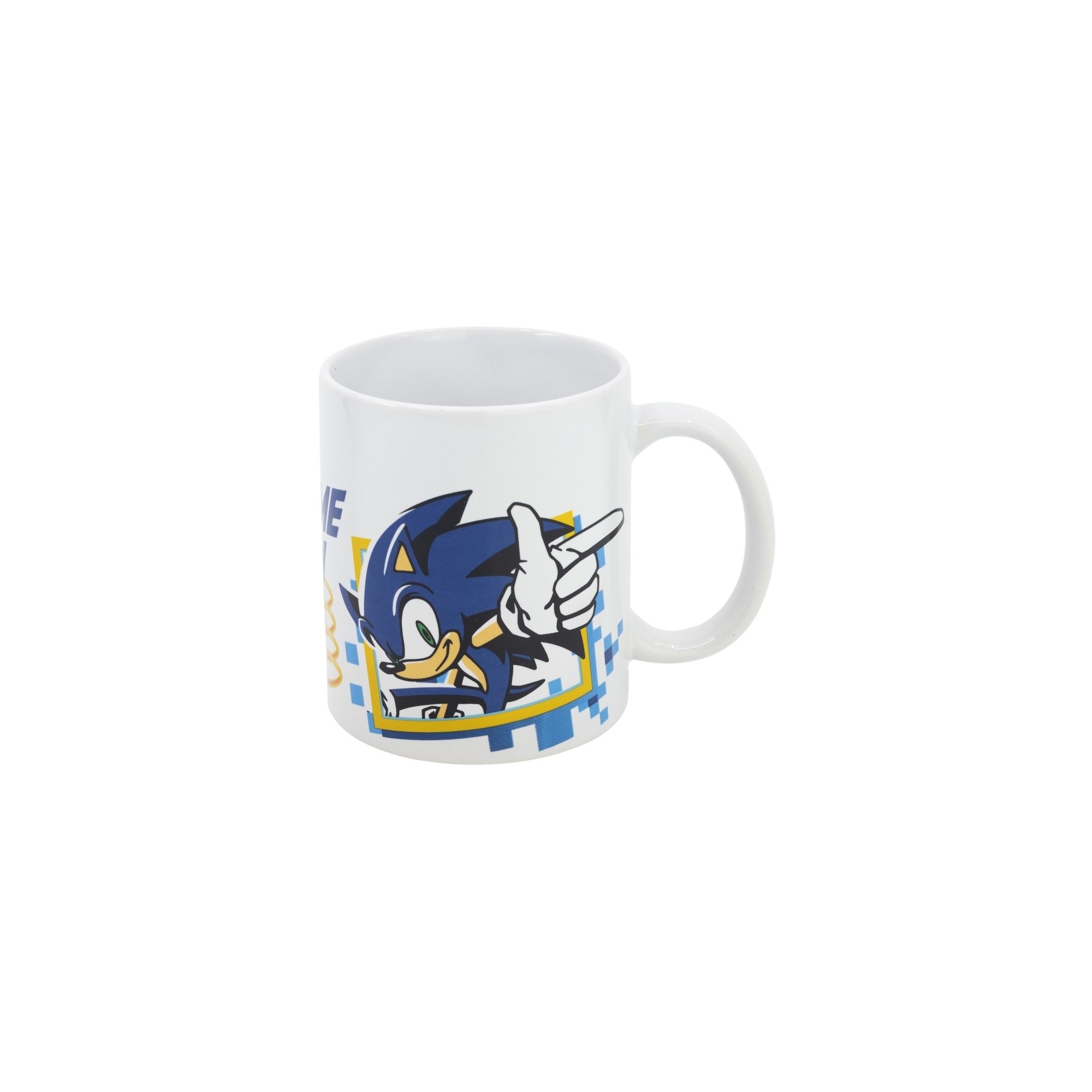 Taza Ceram.325Ml Caja R.Sonic Game On Wh