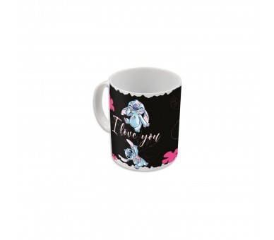 Taza Térmica Stitch I Love You 325 Ml