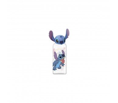 Botella Con Figura 3D Stitch Y Palmas 560 Ml