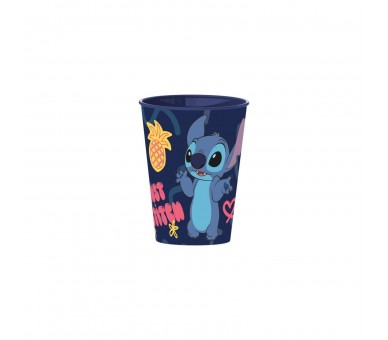 Vaso Pequeño Stitch Y Palmas 260 Ml