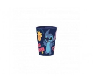 Vaso Pequeño Stitch Y Palmas 260 Ml