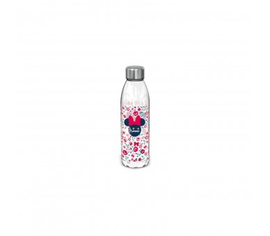 Botella De Plástico Minnie Mouse Flores 980 Ml