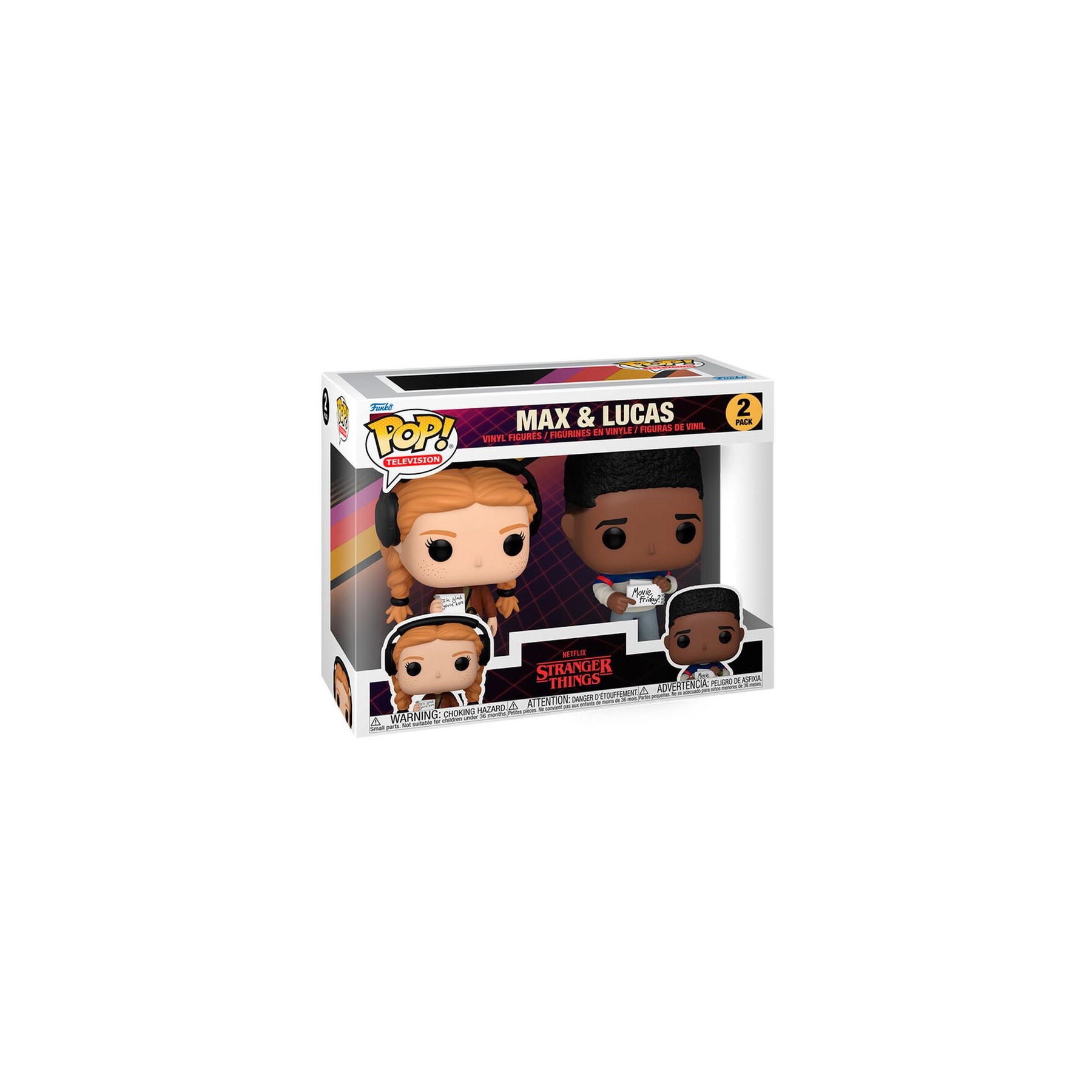 Blister 2 Figuras Pop Stranger Things Max & Lucas