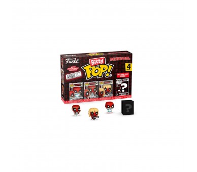 Blister 4 Figuras Bitty Pop Marvel Deadpool Sleepover