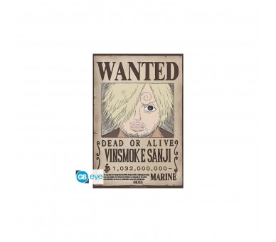 Poster Gb Eye Chibi One Piece Wanted Sanji Wano