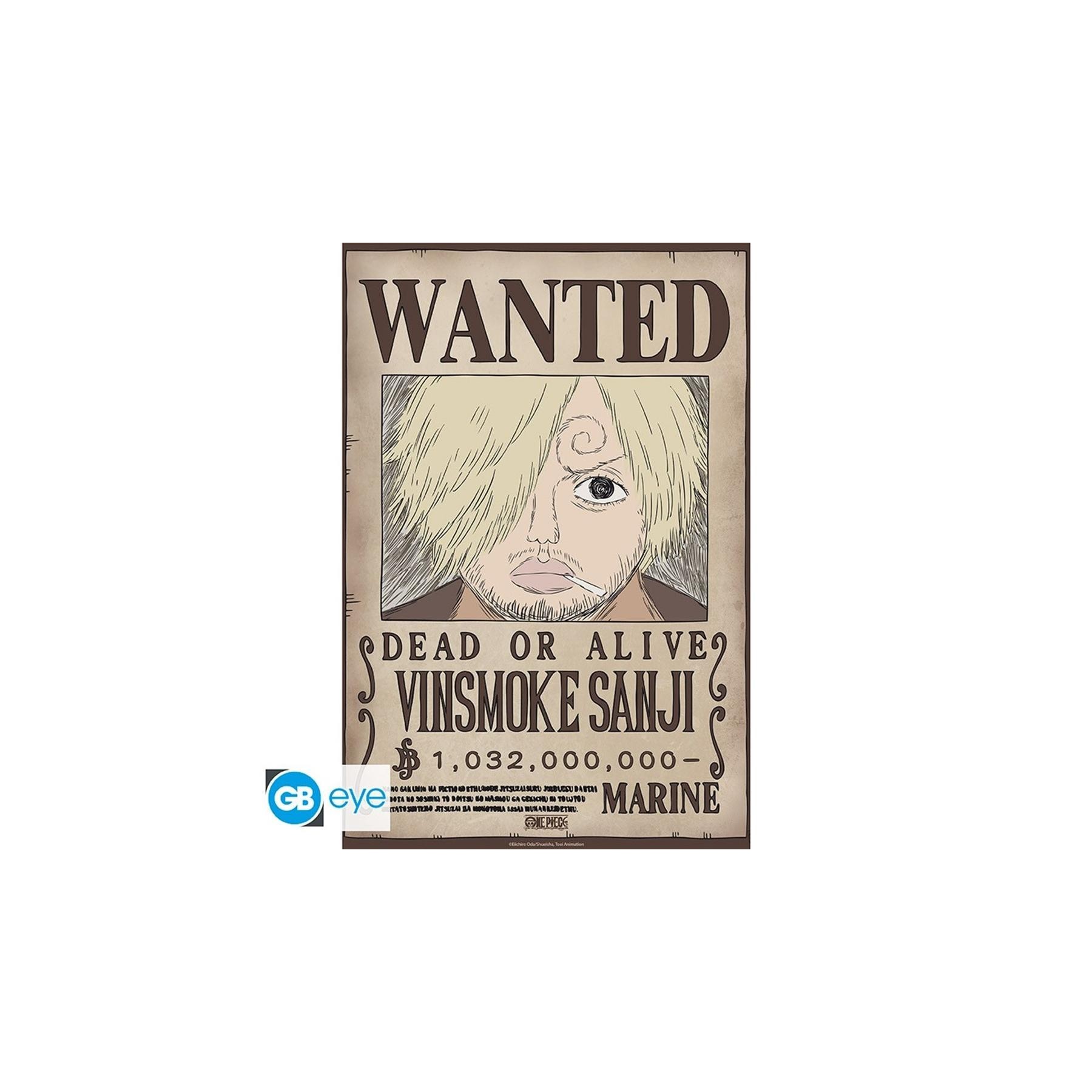 Poster Gb Eye Chibi One Piece Wanted Sanji Wano