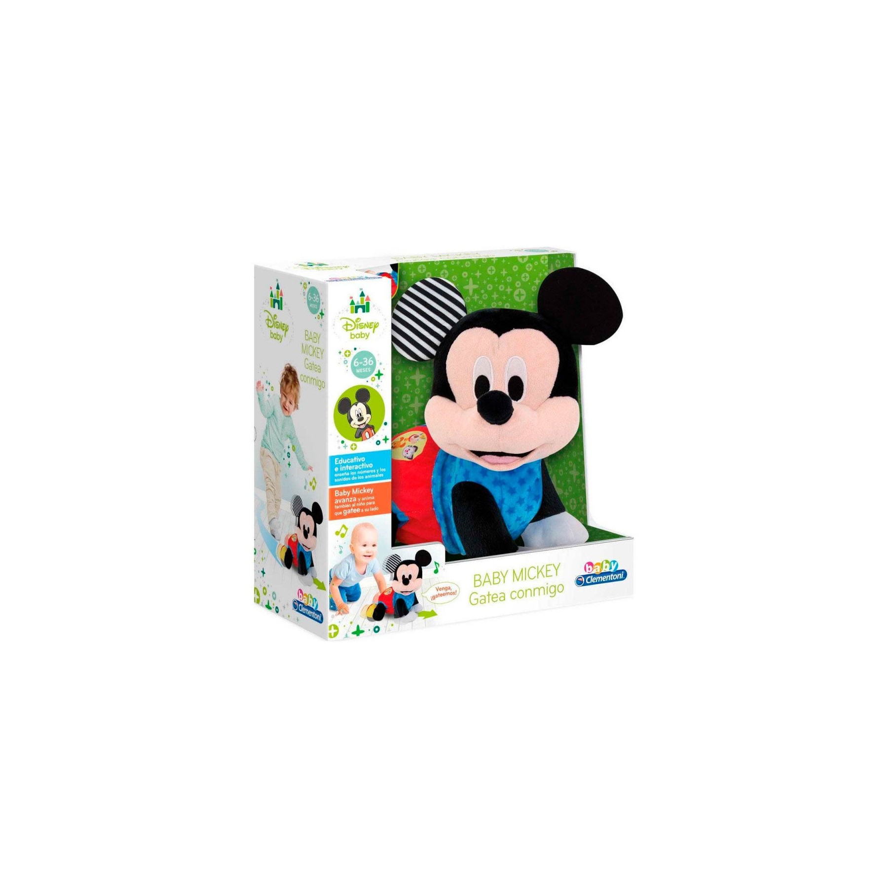 Peluche Baby Mickey Gateos Disney