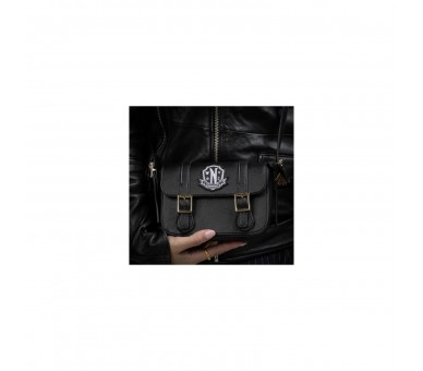 Bolso Satchel Wednesday Nevermore Academy Black 18 X 13,5 Cm