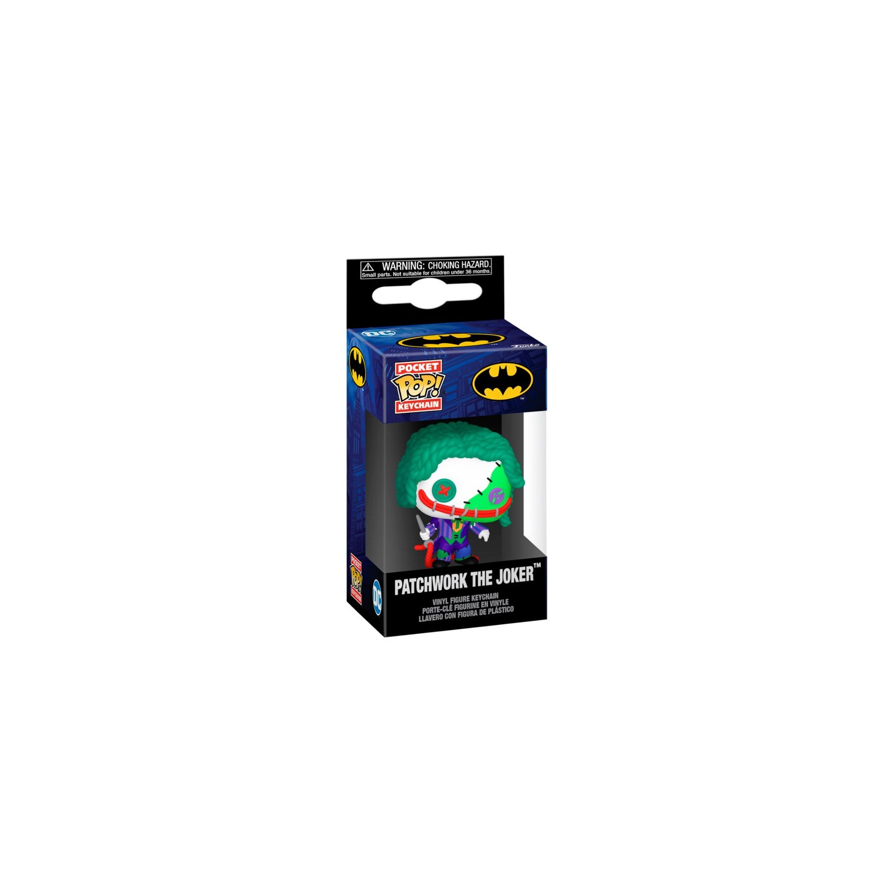 Llavero Pocket Pop Dc Comics Patchwork Joker