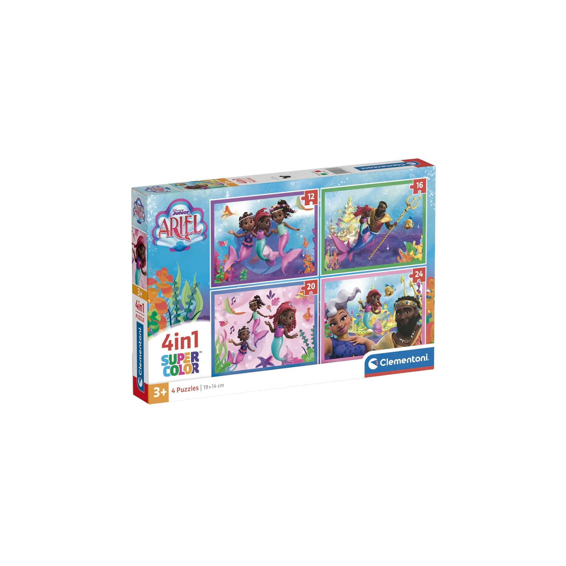 Puzzle Ariel Disney 12+16+20+24Pzs