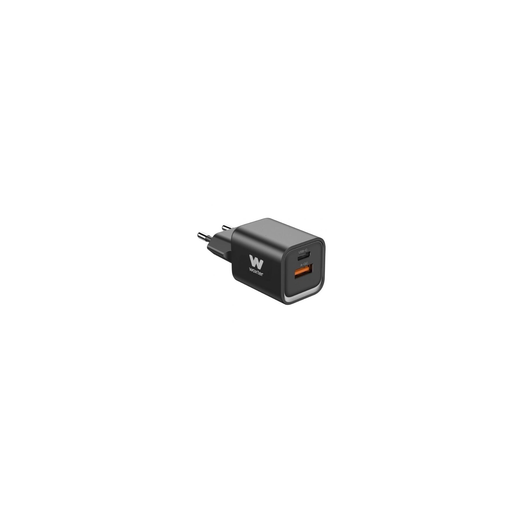 Cargador Compacto Woxter Pe26-174/ 1Xusb Tipo-C/ 1Xusb/ 35W