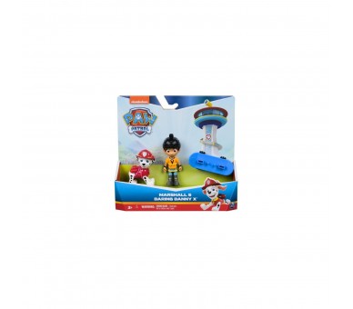 Blister 2 Figuras Marshall Hero Pup Patrulla Canina Paw Patr