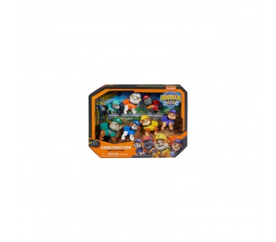 Blister 7 Figuras Equipo Rubble Patrulla Canina Paw Patrol