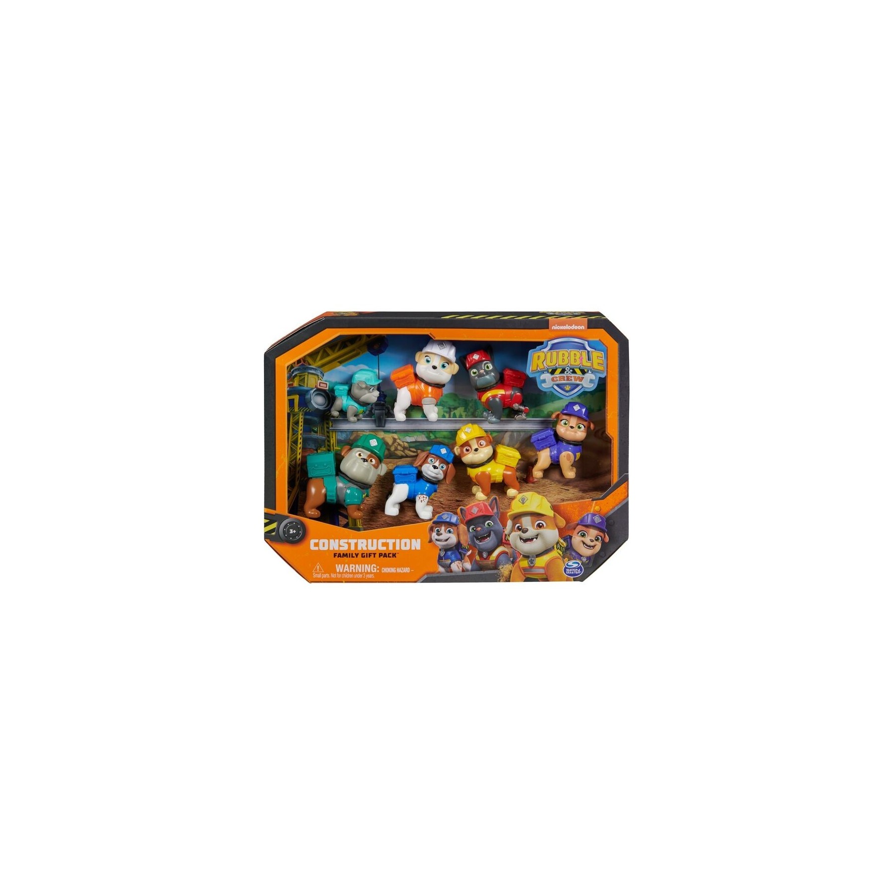 Blister 7 Figuras Equipo Rubble Patrulla Canina Paw Patrol