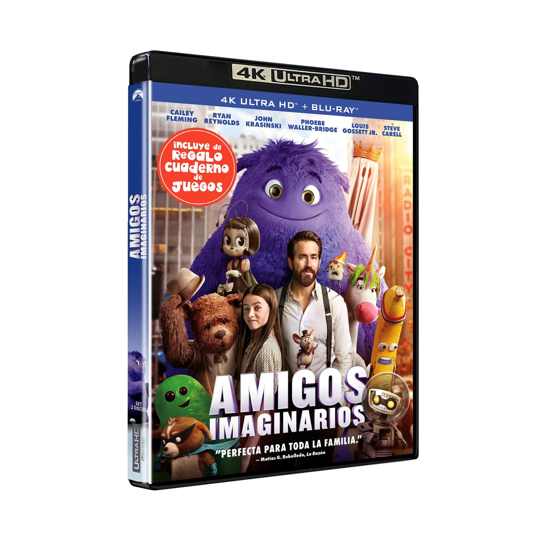 Amigos Imaginarios (4K Uhd + Cuaderno) - Bd Br