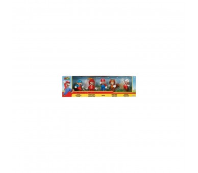 Blister 5 Figuras Super Mario Bros 6Cm