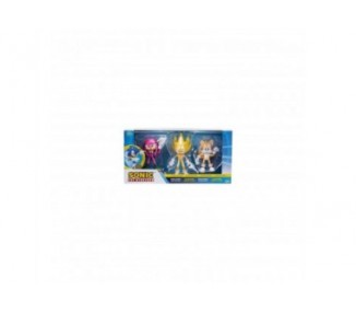 Blister 3 Figura Ultimate Team Up Sonic The Hedgehog 10Cm