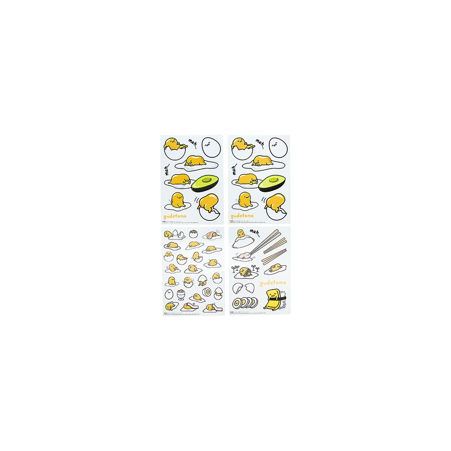 Pack Vinilos Para Gadgets Gudetama 21 X 15 Cm