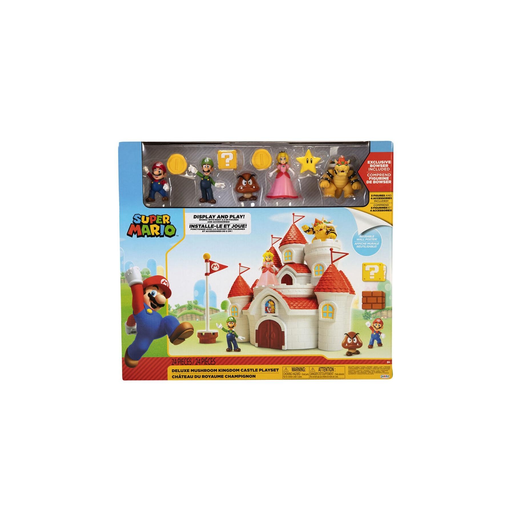 Playset Castillo Deluxe Reino Champiñon Super Mario Bros