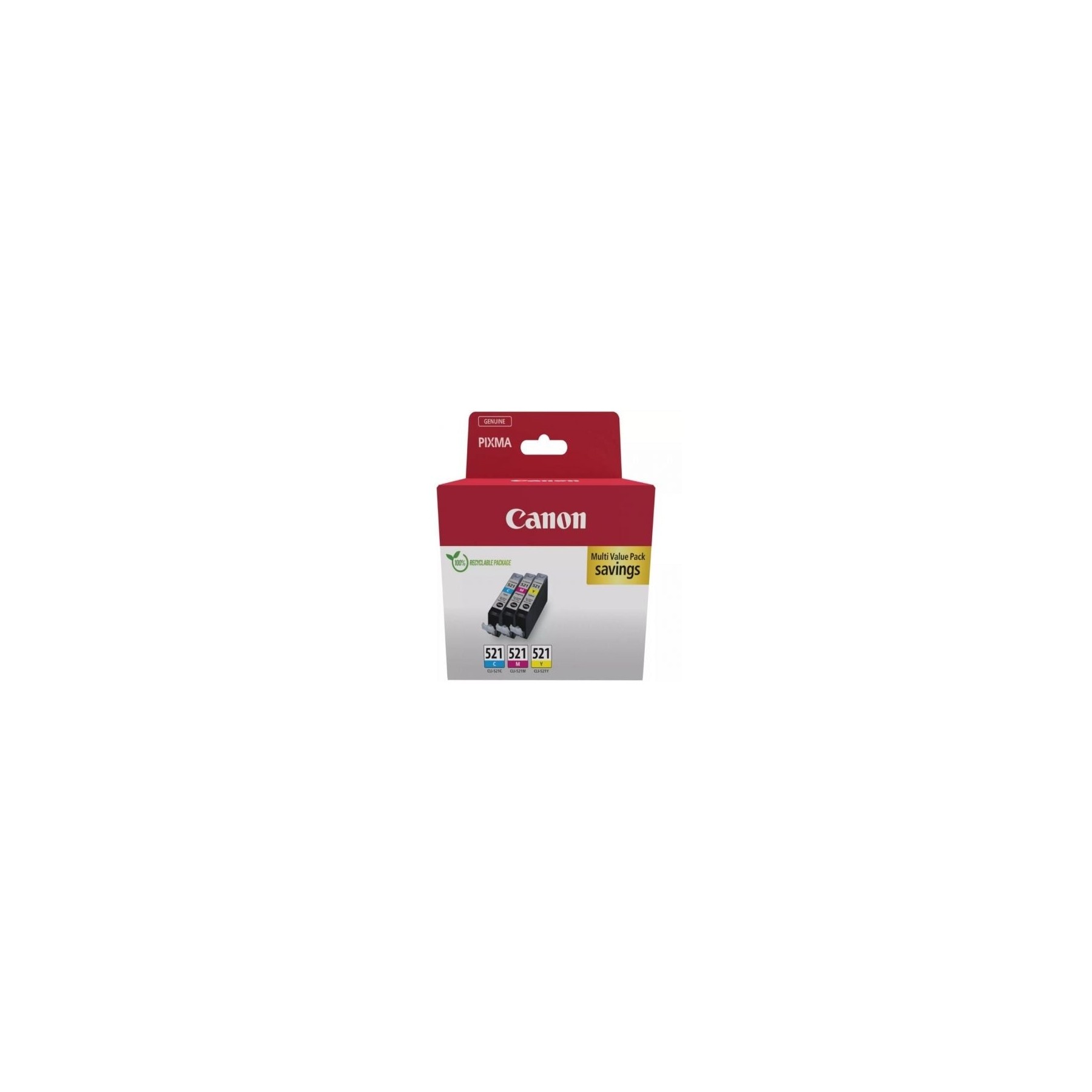 Cartucho De Tinta Original Canon Cli-521 Multipack/ Cian/ Ma