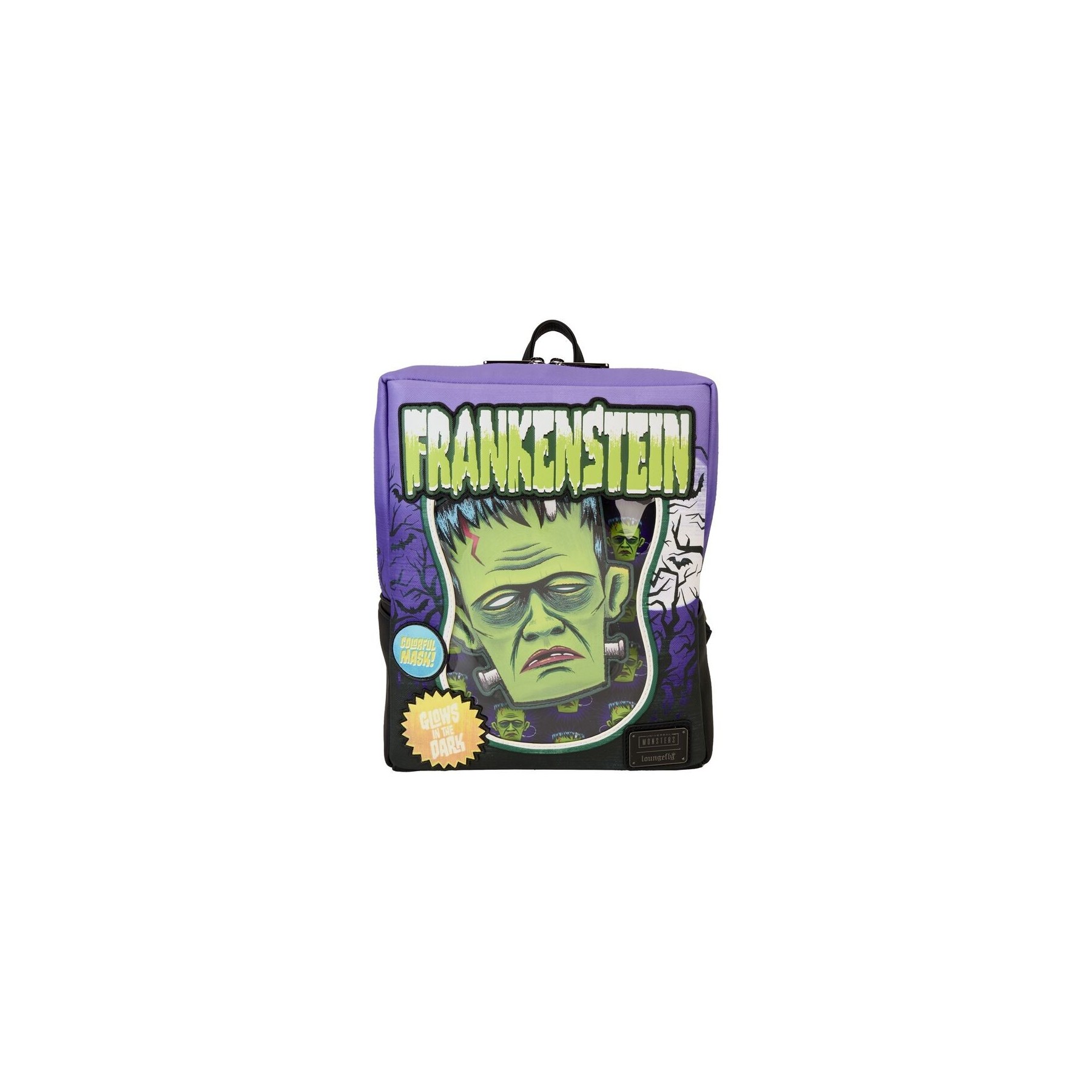 Mochila Frankenstein Neon Mask Universal Monster Loungefly 2