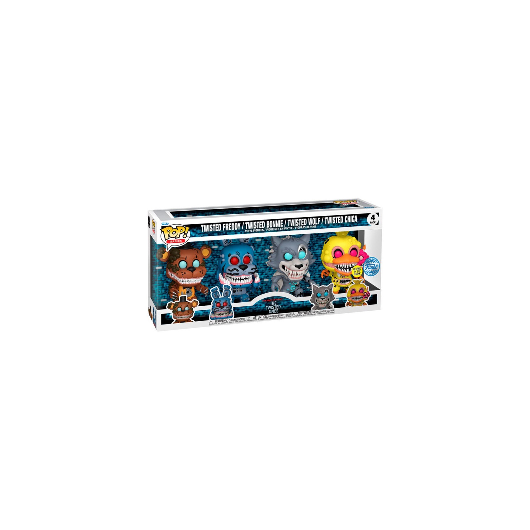 Blister 4 Figuras Pop Five Nights At Freddys Exclusive