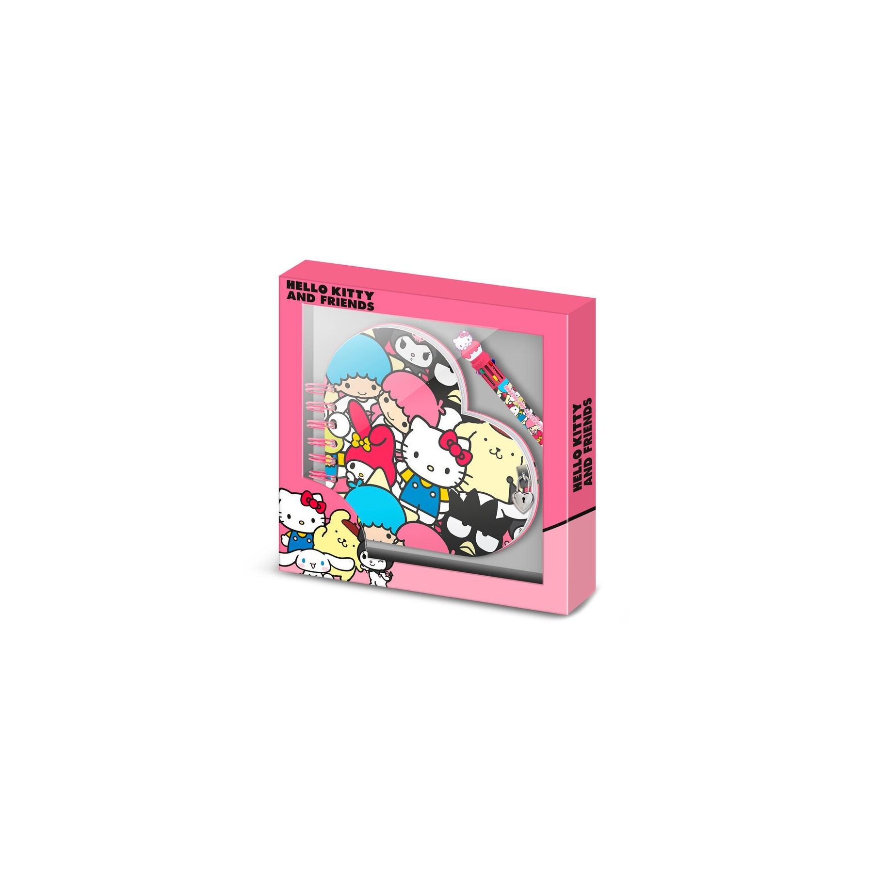 Set Diario + Boligrafo Friends Hello Kitty